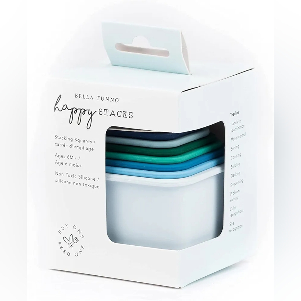 Bella Tunno Happy Stacks - Silicone Baby Stacking Cups
